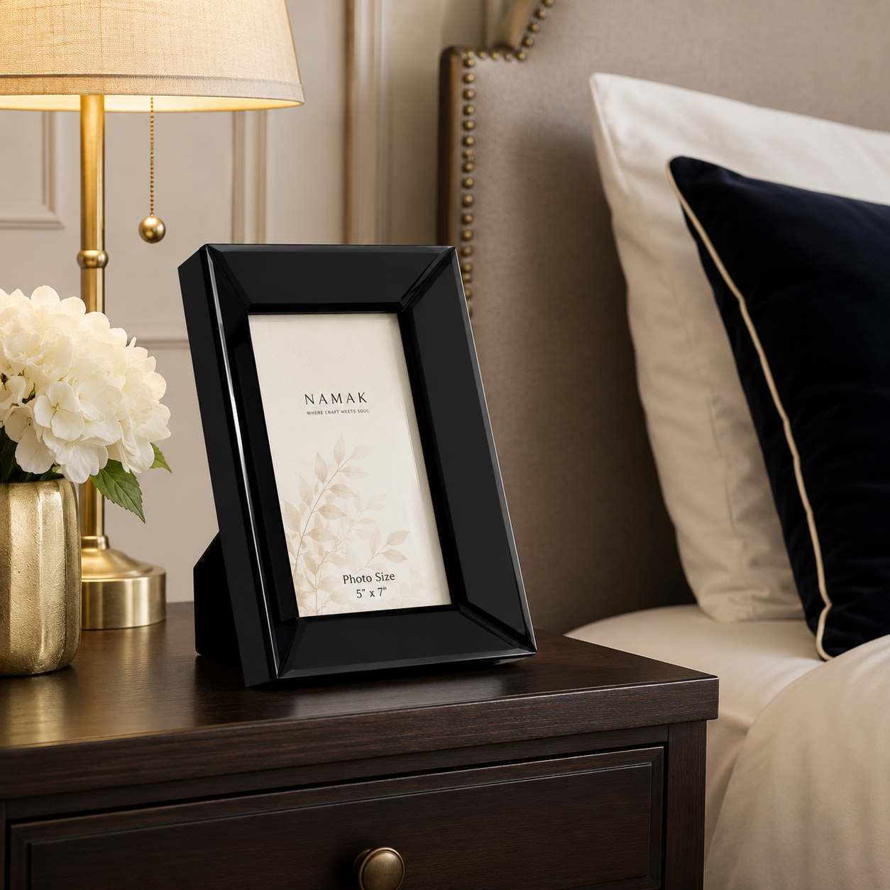 BLACK PHOTO FRAME 4X6
