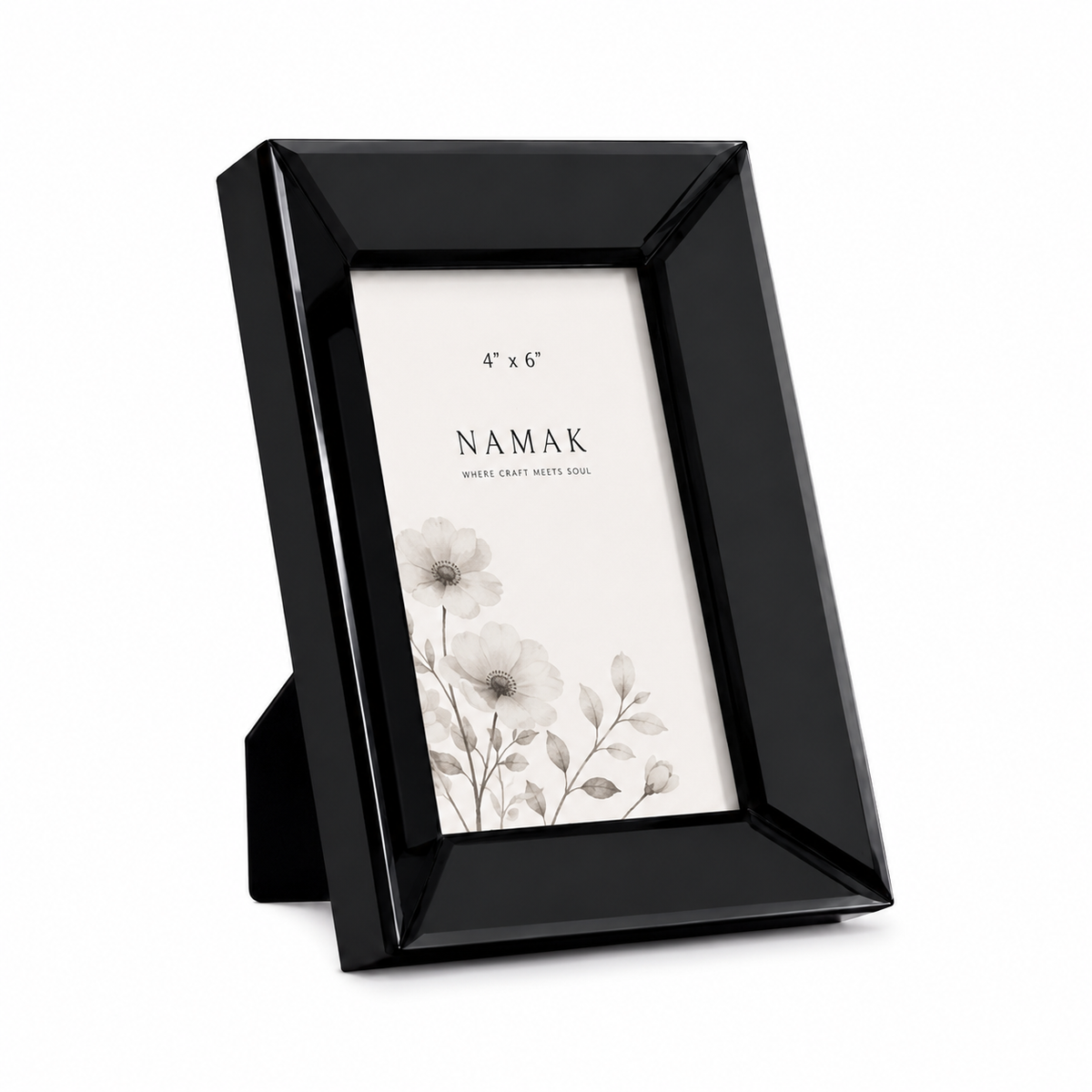BLACK PHOTO FRAME 4X6