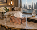 ROSE GOLD MOLDING TISSUE BOX