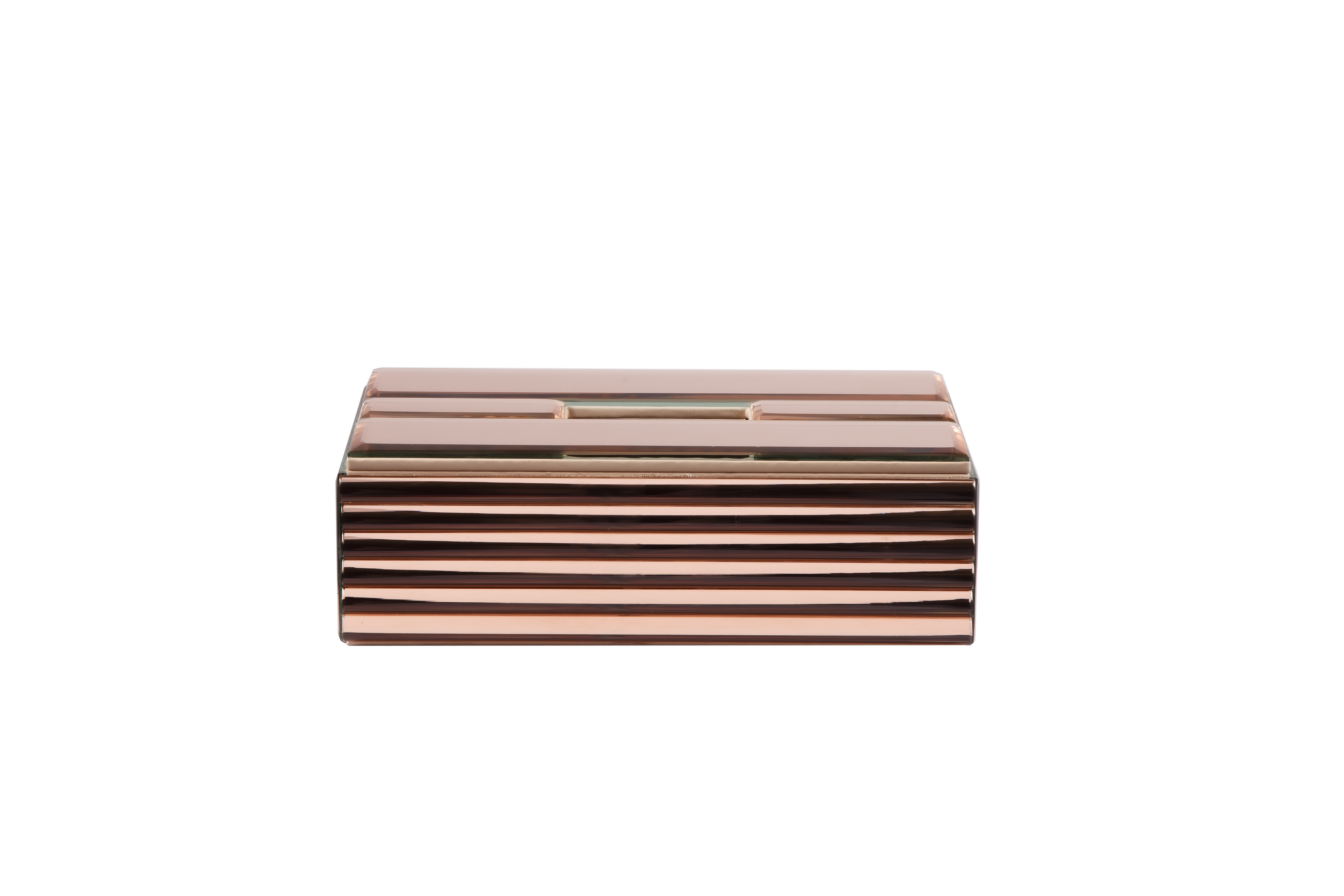 ROSE GOLD MOLDING TISSUE BOX
