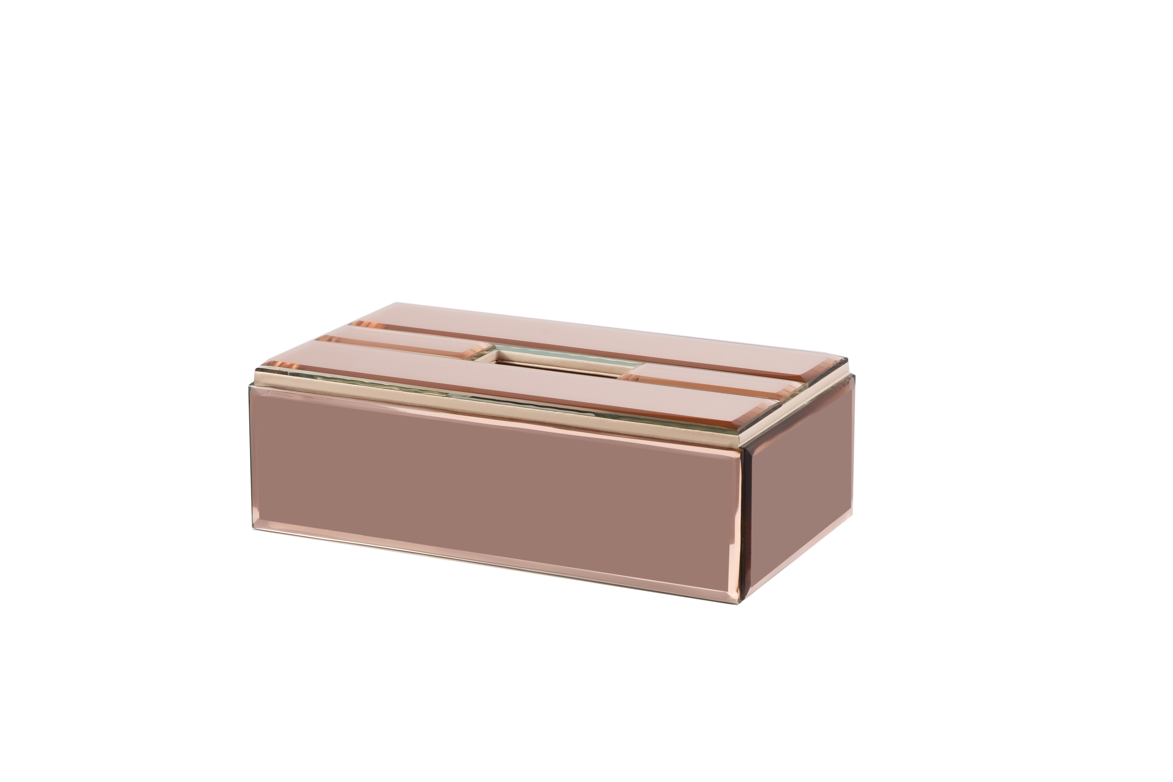 ROSE GOLD MOLDING TISSUE BOX