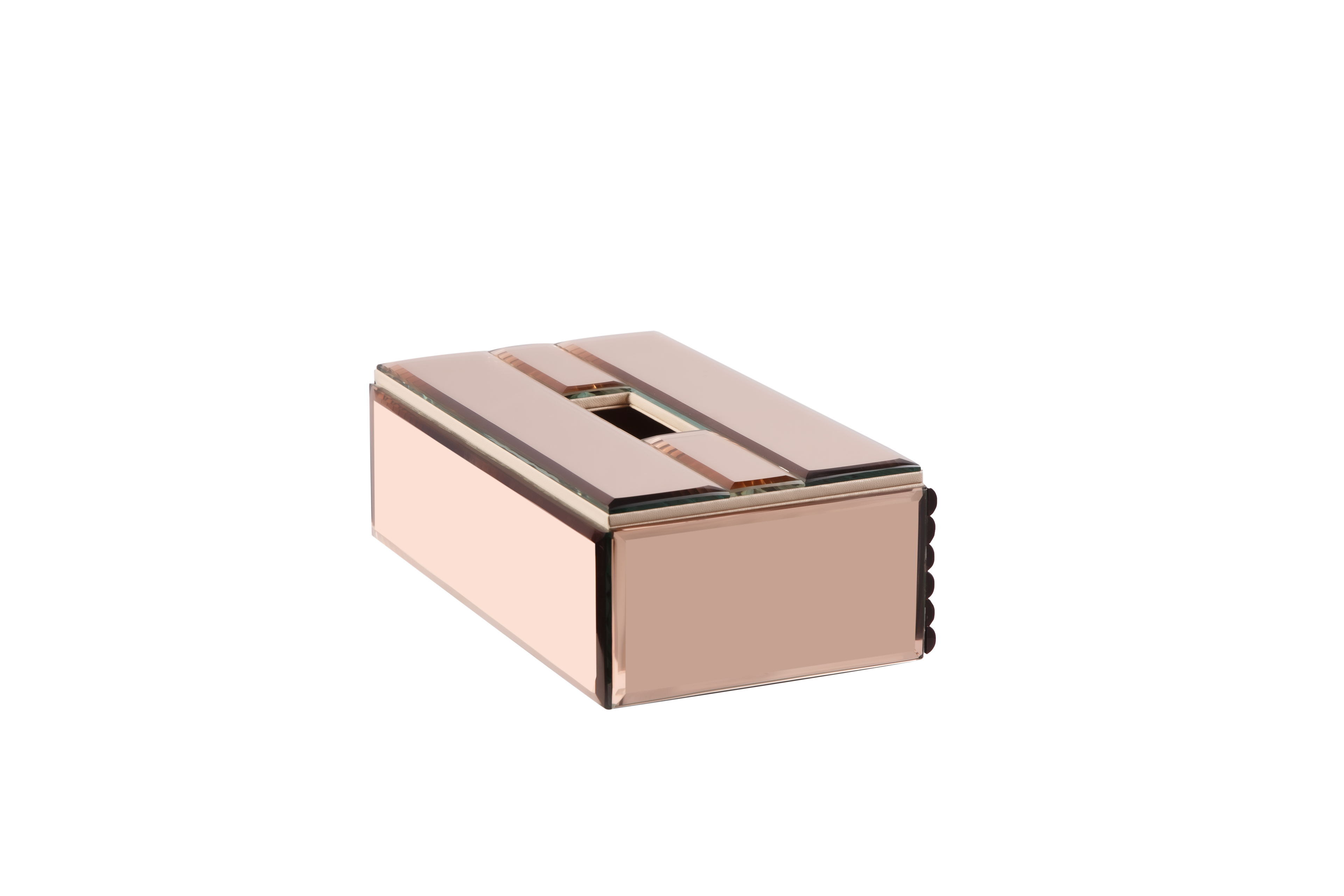 ROSE GOLD MOLDING TISSUE BOX