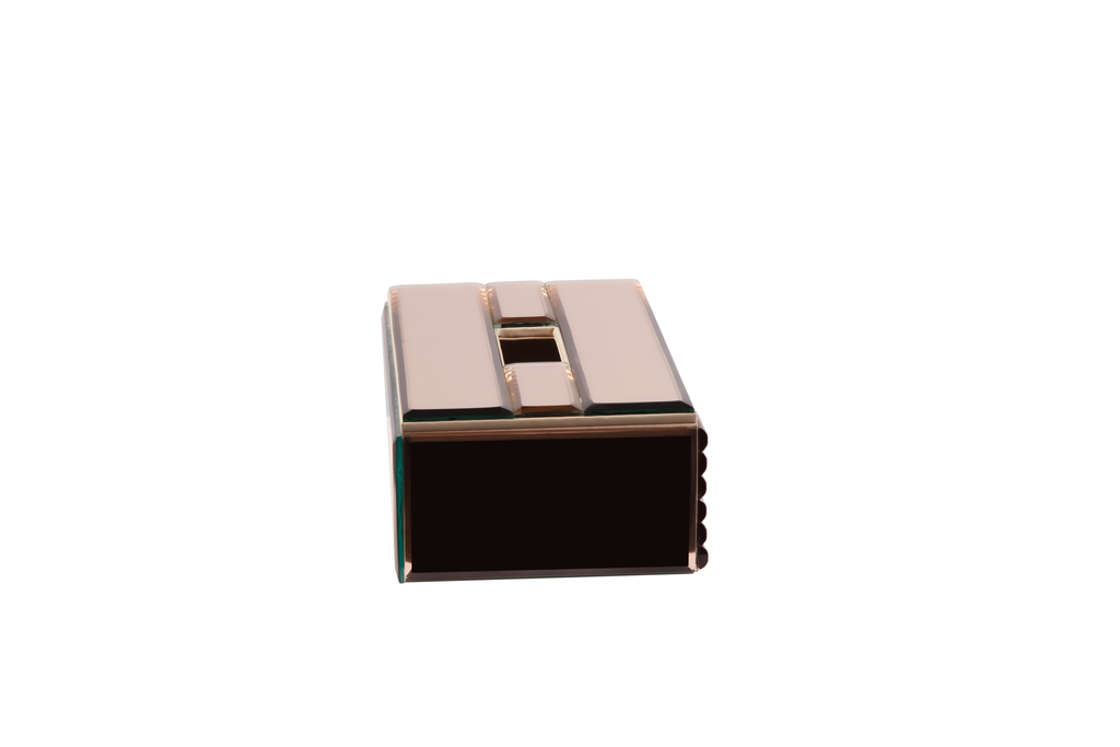 ROSE GOLD MOLDING TISSUE BOX
