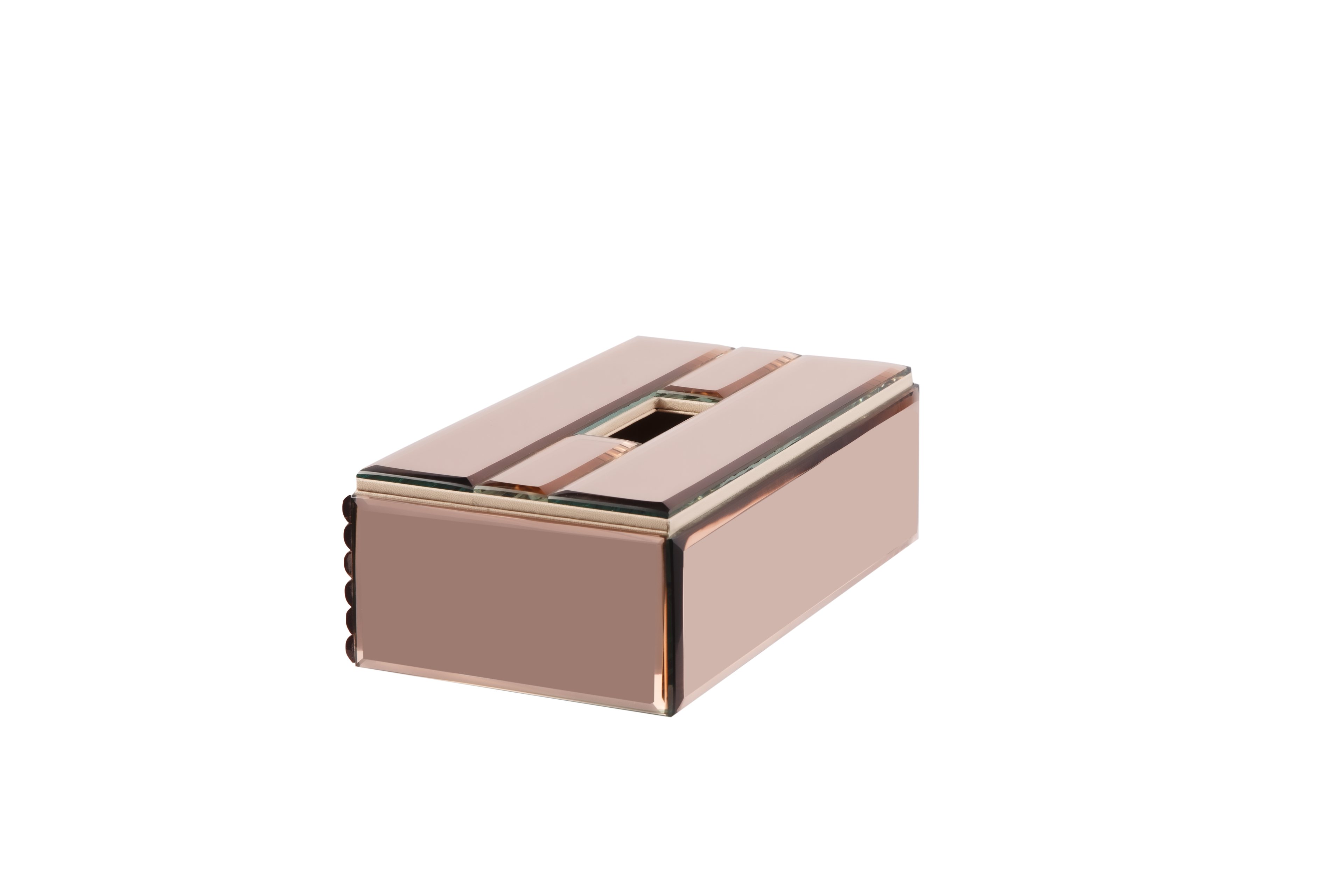 ROSE GOLD MOLDING TISSUE BOX