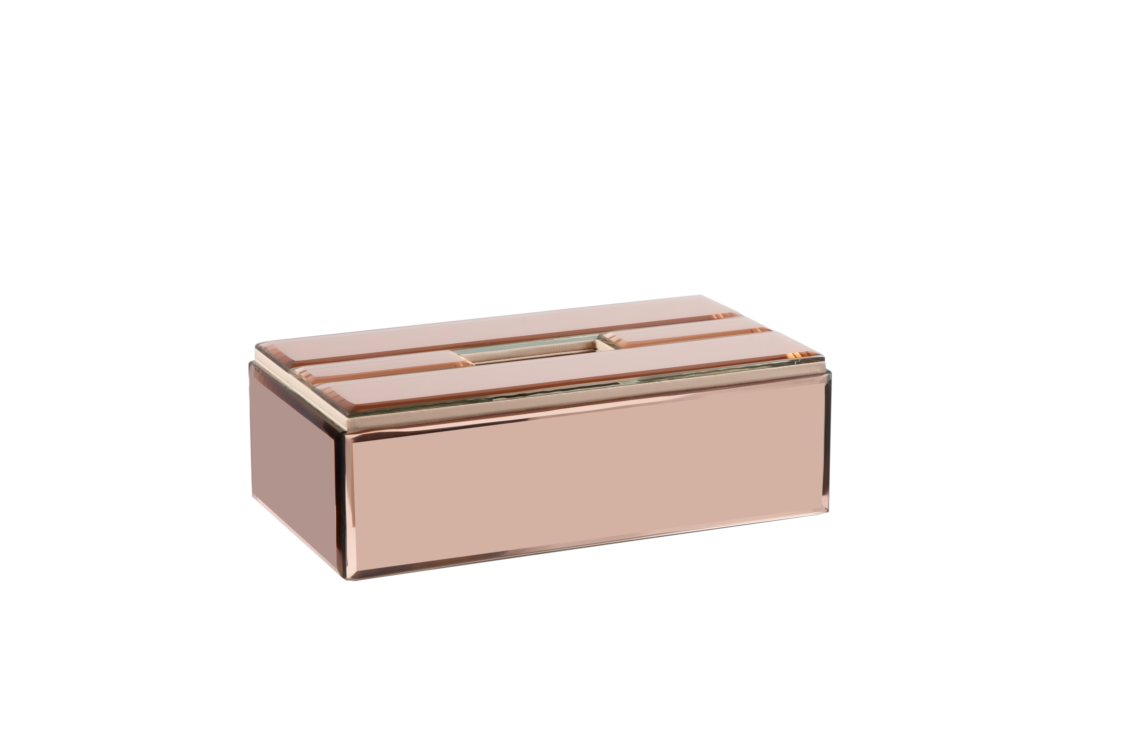 ROSE GOLD MOLDING TISSUE BOX