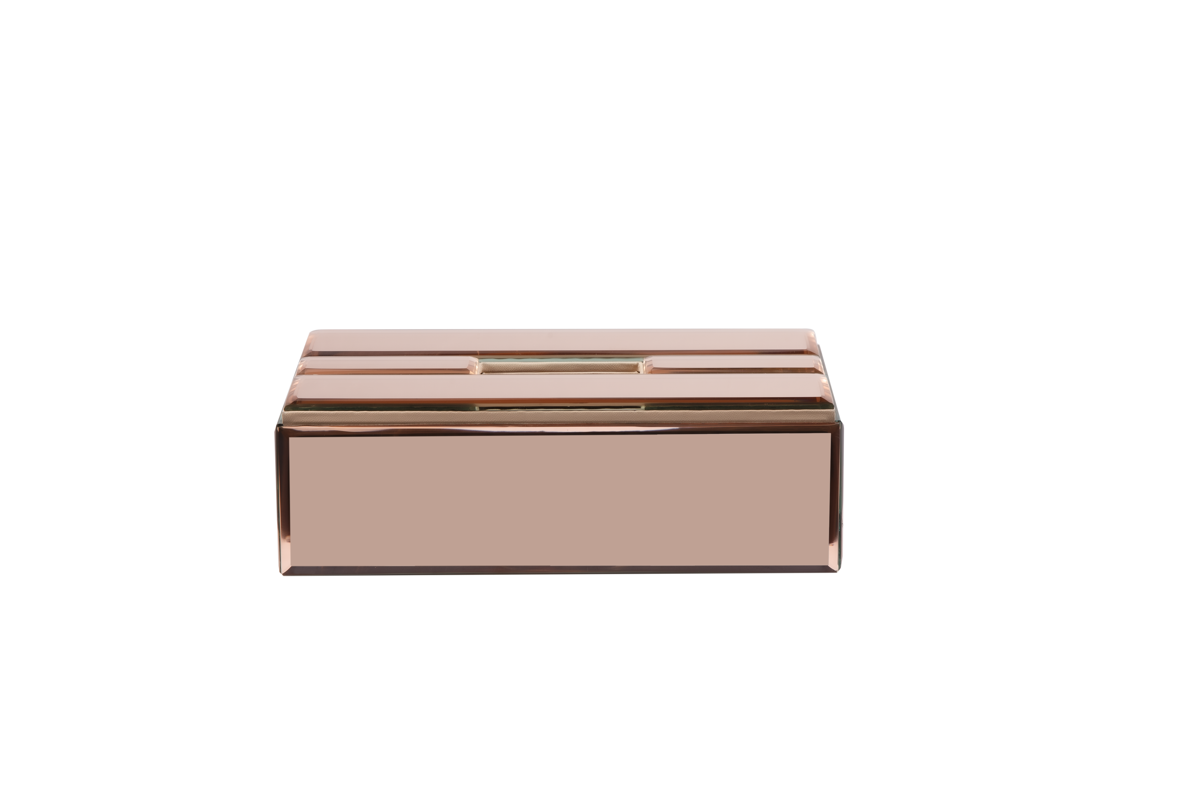 ROSE GOLD MOLDING TISSUE BOX