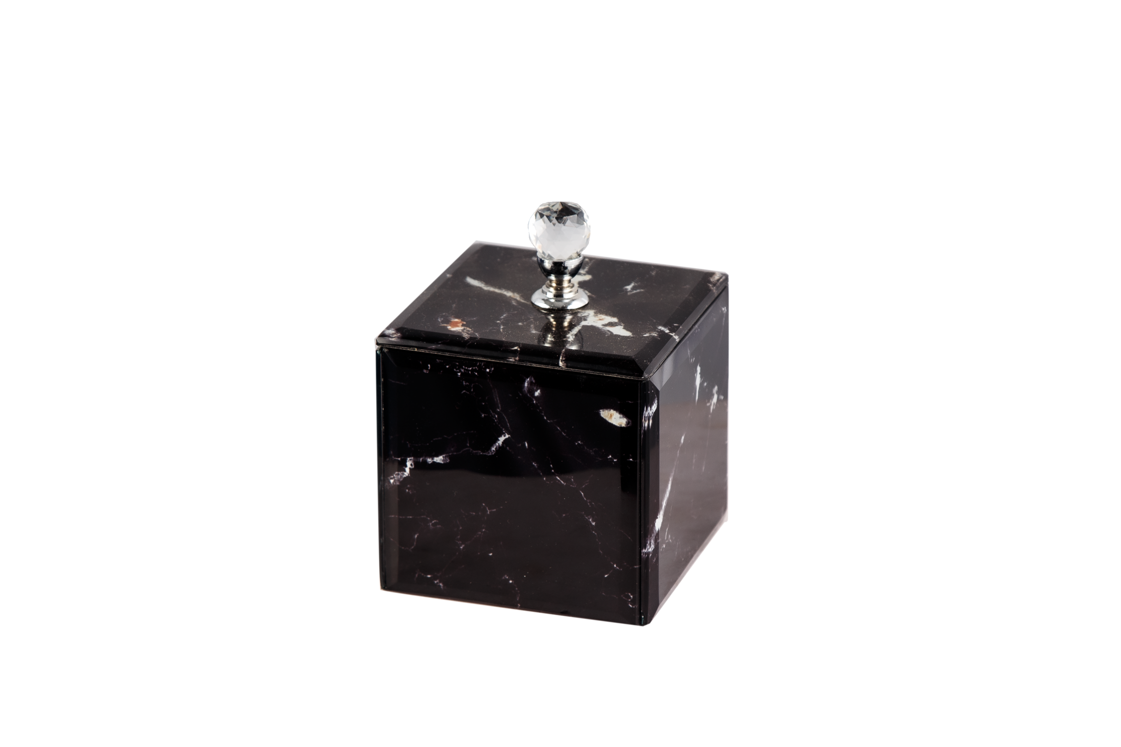 BLACK MARBLE COTTON BOX