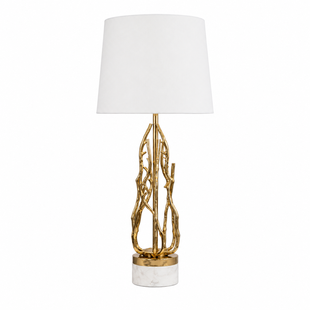 TWIG TABLE LAMP W/ ROUND TAPERED SHADE