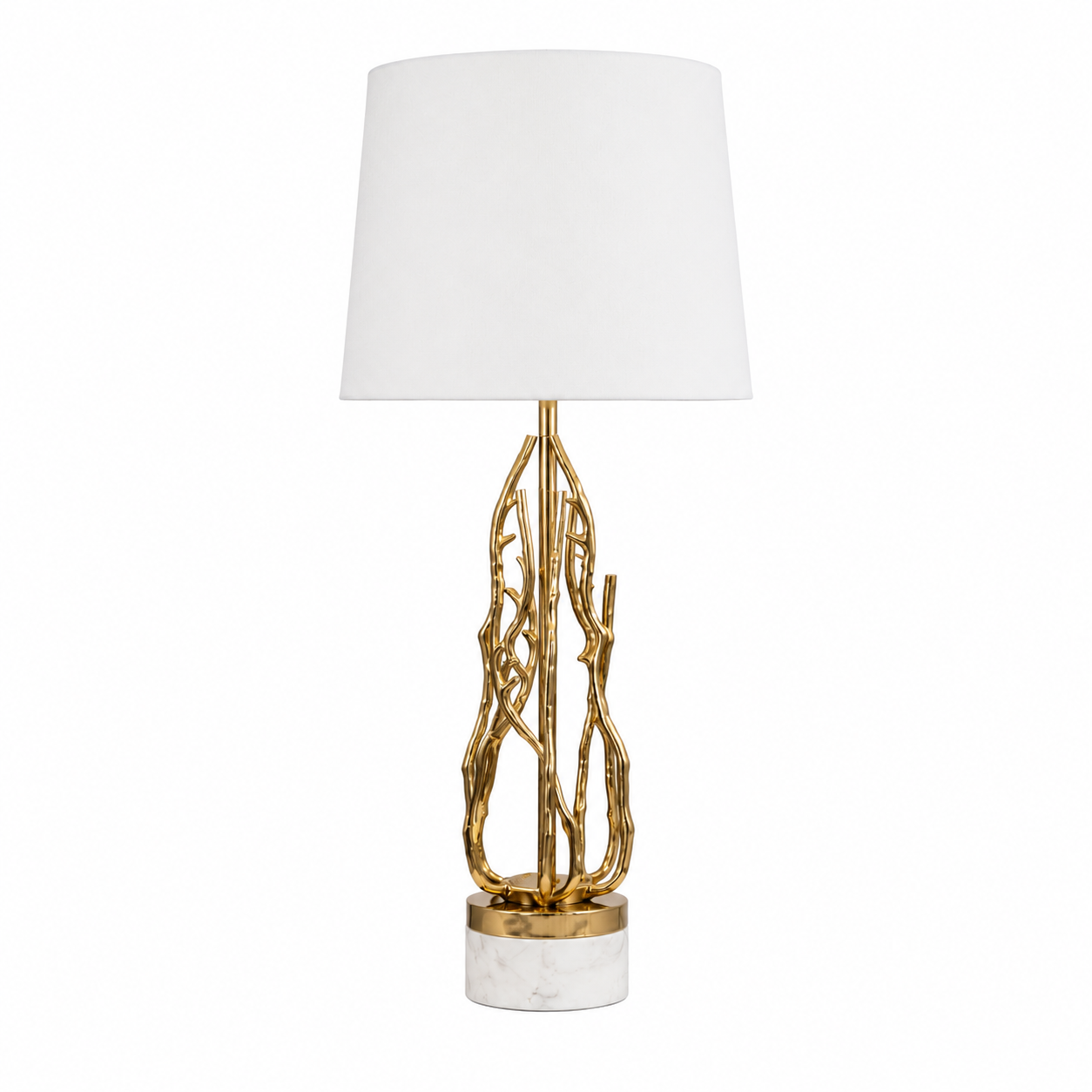TWIG TABLE LAMP W/ ROUND TAPERED SHADE