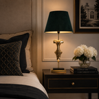 TABLE LAMP W/ ROUND TAPERED SHADE