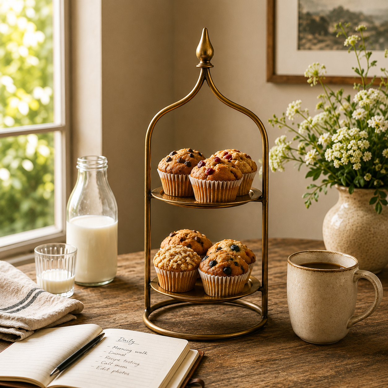 2 TIER CAKE STAND