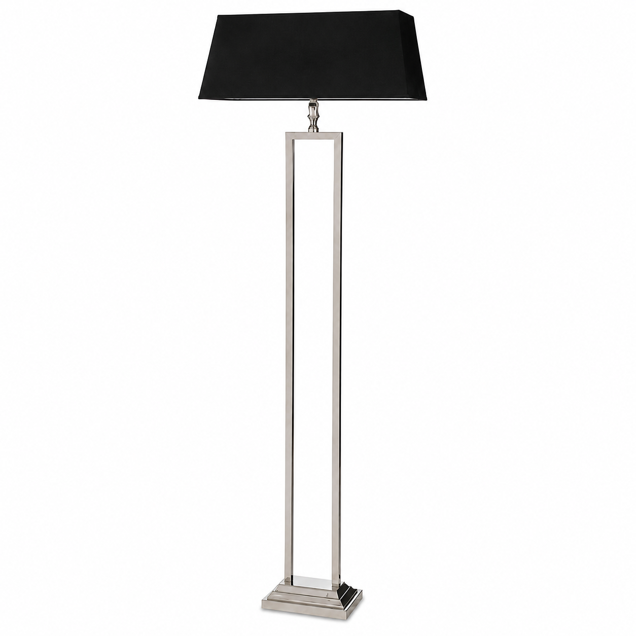 FLOOR LAMP WITH OFF WHITE SHADE