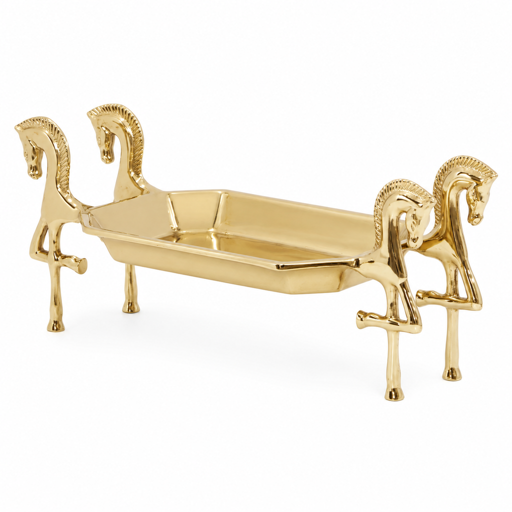 4-HORSE RECT TRAY