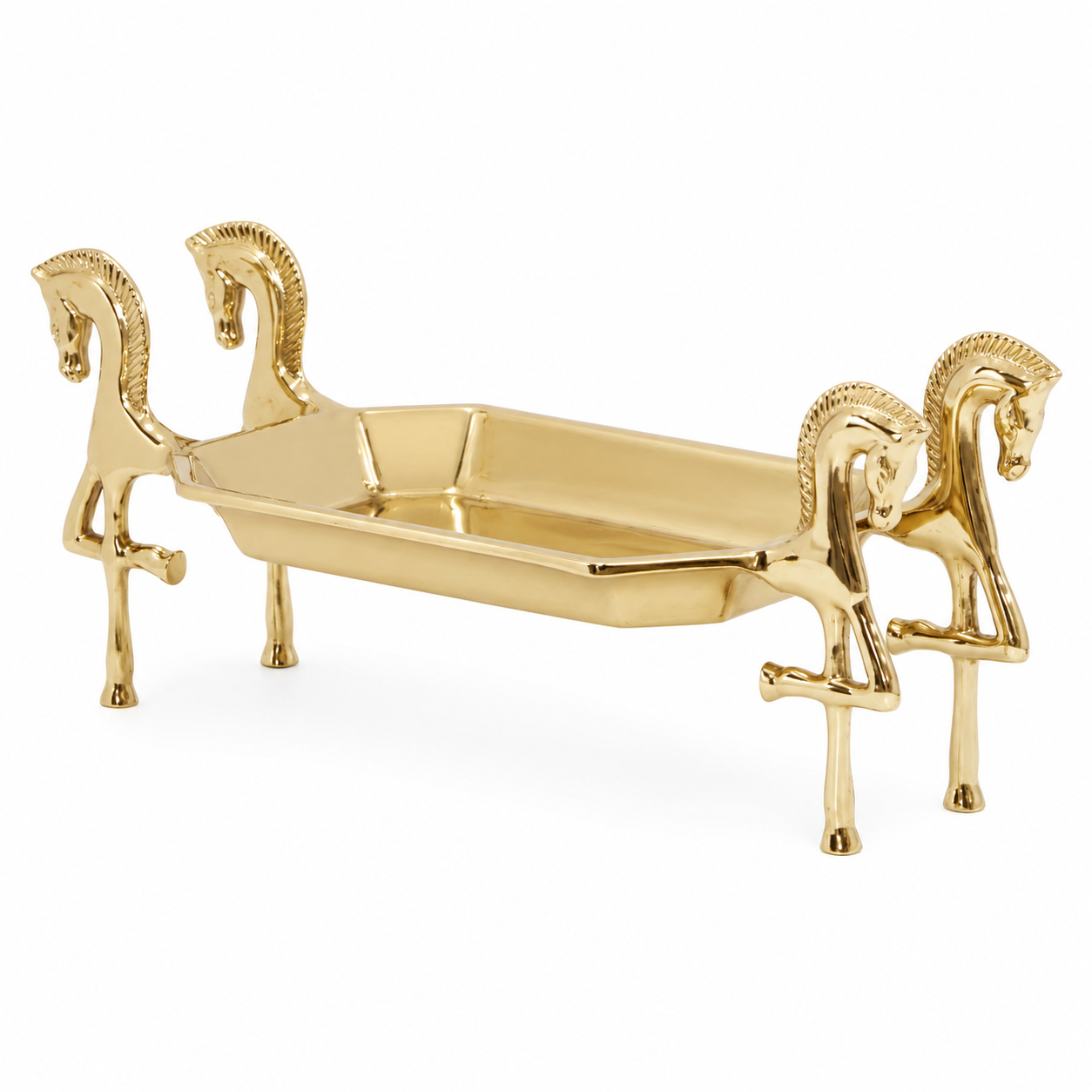4-HORSE RECT TRAY