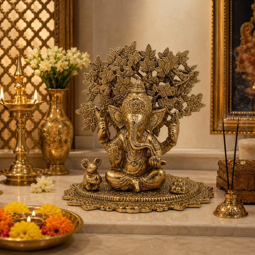 GANESH UNDER TREE OF LIFE