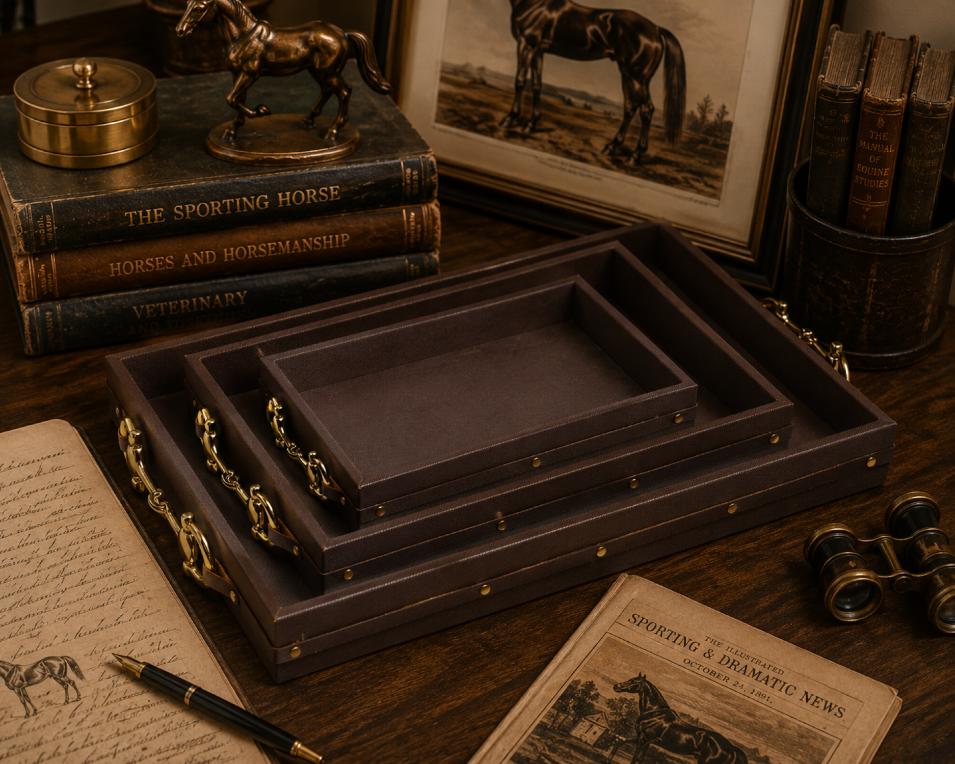 CHOCO BROWN REXENE TRAY