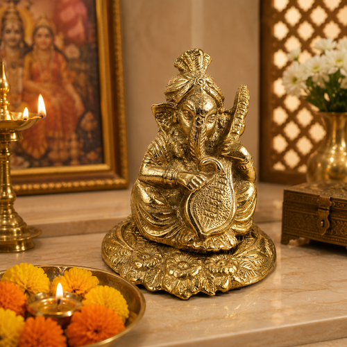 LORD GANESH WITH VEENA