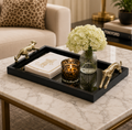BLACK GLASS-REX LEOPARD TRAY