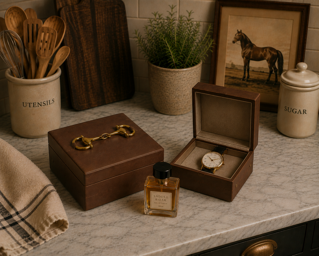 TAN BROWN REXENE BOX
