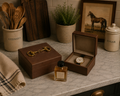 TAN BROWN REXENE BOX