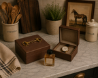 TAN BROWN REXENE BOX