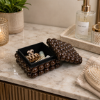 DARK BROWN RESIN BUBBLES BOX