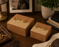 TAN BROWN REXENE HORSEBIT BOX