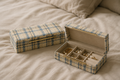BLUE-IVORY FABRIC BOX