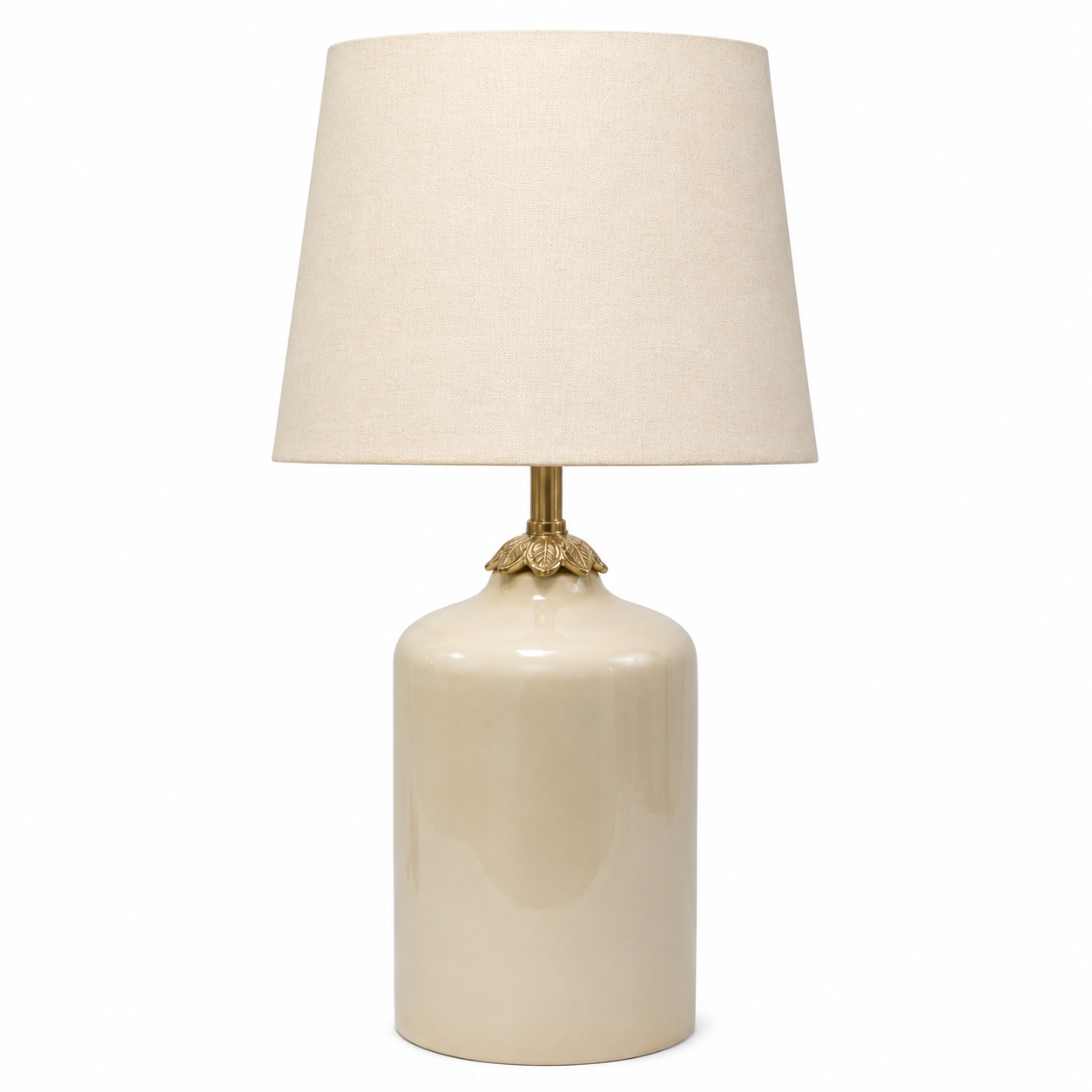 IVORY & GOLD LAMP