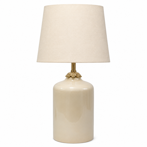 IVORY & GOLD LAMP