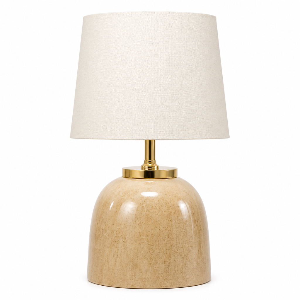 BEIGE & GOLD LAMP