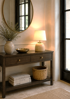 BEIGE & GOLD LAMP