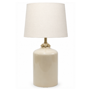 IVORY & GOLD LAMP