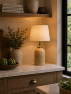 BEIGE & GOLD LAMP