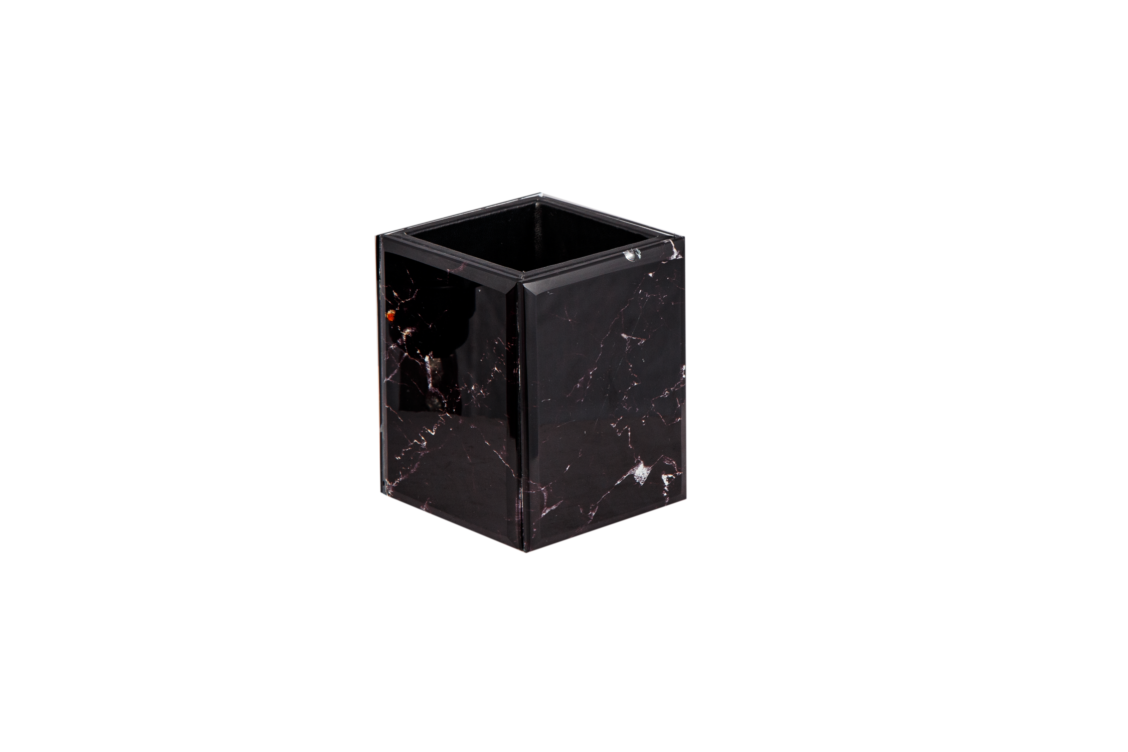 BLACK MARBLE TOOTHBRUSH HOLDER