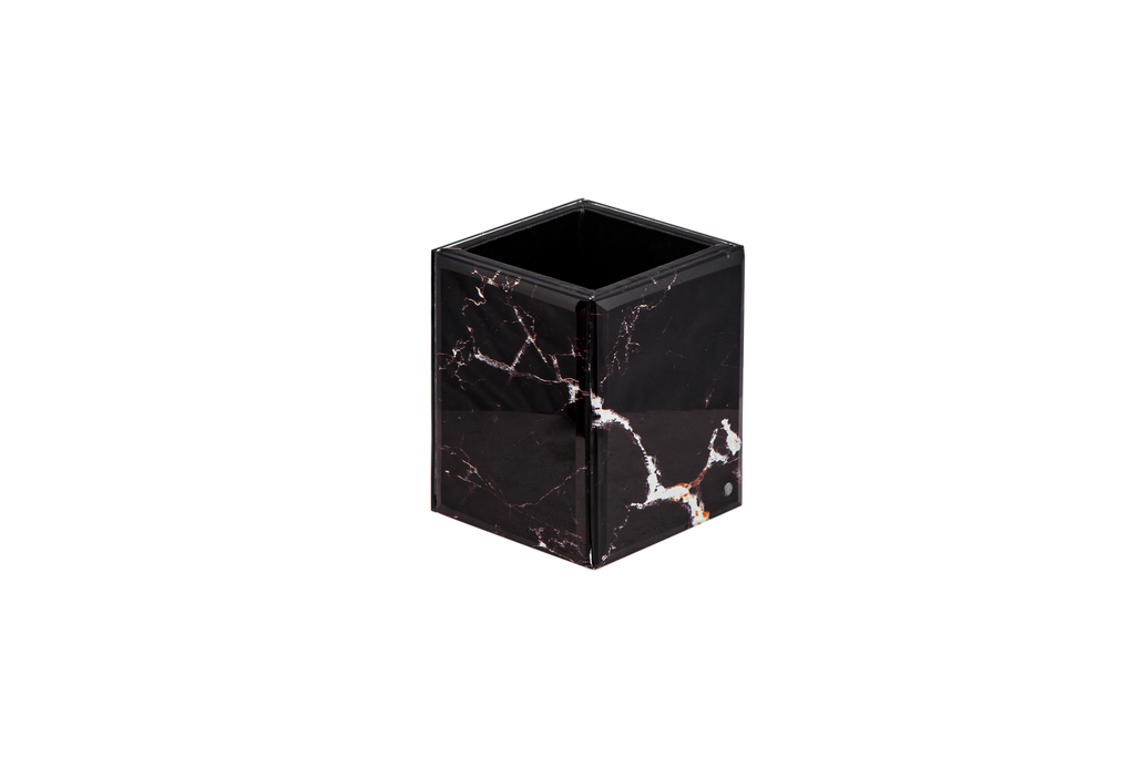 BLACK MARBLE TOOTHBRUSH HOLDER