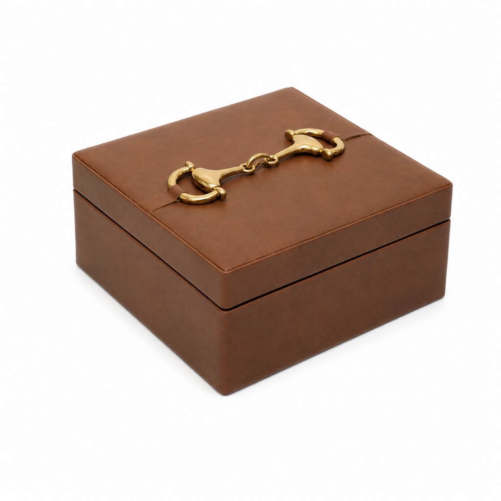 TAN BROWN REXENE BOX