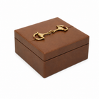TAN BROWN REXENE BOX